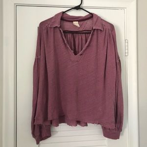 We The Free Balloon Sleeve Pullover Top Size Medium.
